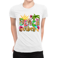 Beach Vibes Ladies Fitted T-shirt | Artistshot