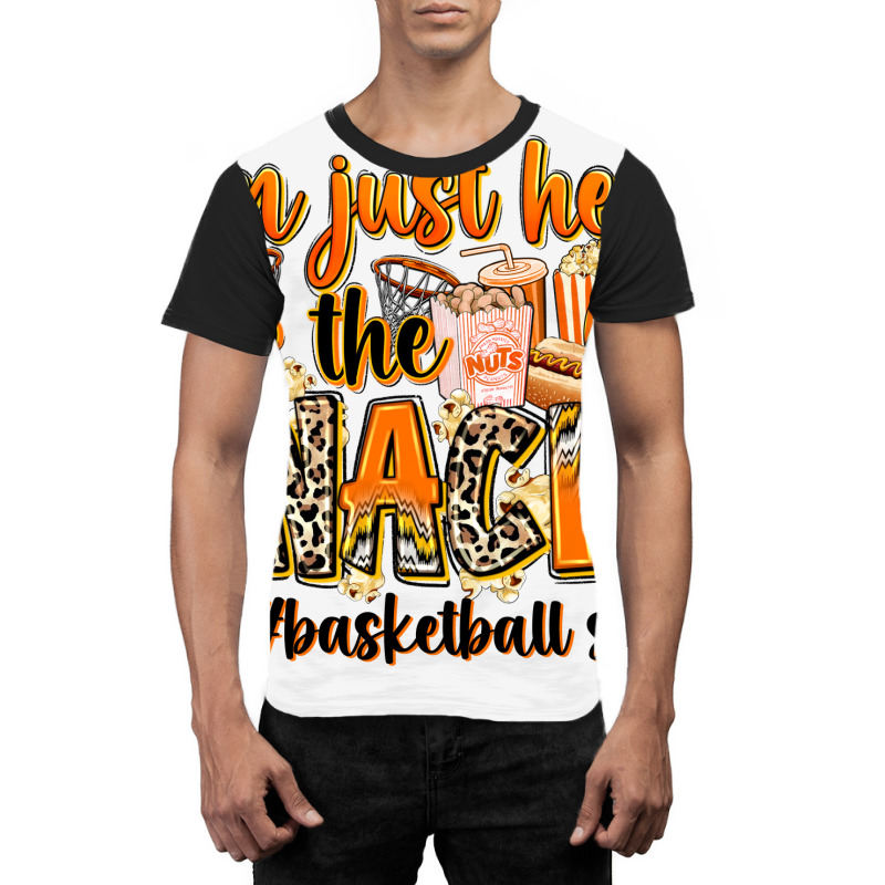 Im Just Here For The Snacks Basketball Sister Graphic T-shirt | Artistshot