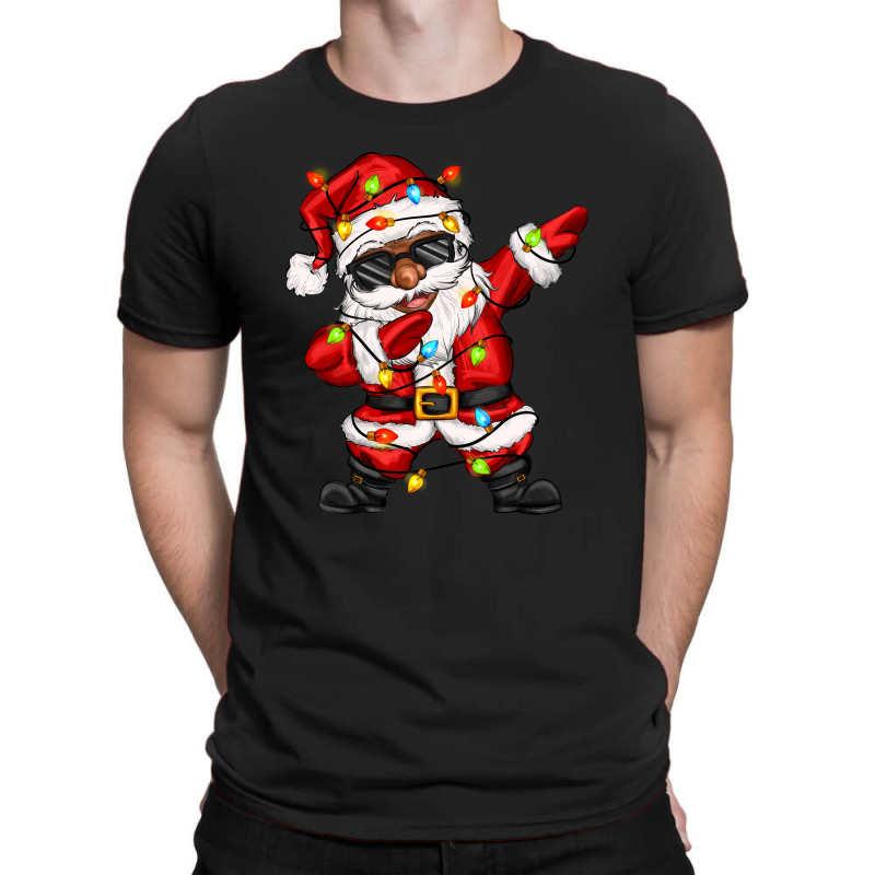 Afro Dabbing Santa T-shirt | Artistshot