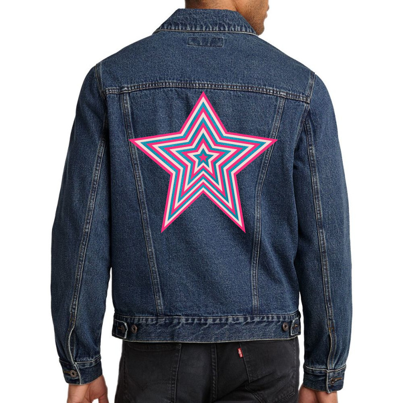 Pop Art T  Shirt Retro Star Men Denim Jacket by cocksfootarmpit | Artistshot