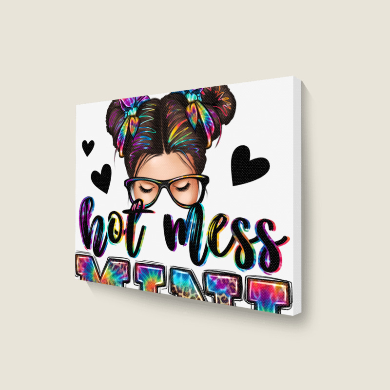 Mess Mini Messy Bun Landscape Canvas Print | Artistshot