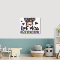 Mess Mini Messy Bun Landscape Canvas Print | Artistshot