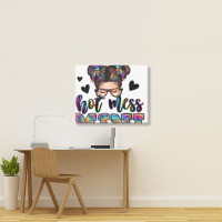 Mess Mini Messy Bun Landscape Canvas Print | Artistshot