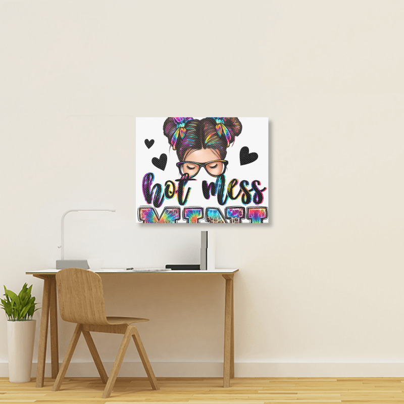 Mess Mini Messy Bun Landscape Canvas Print | Artistshot