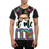 Mess Mini Messy Bun Graphic T-shirt | Artistshot