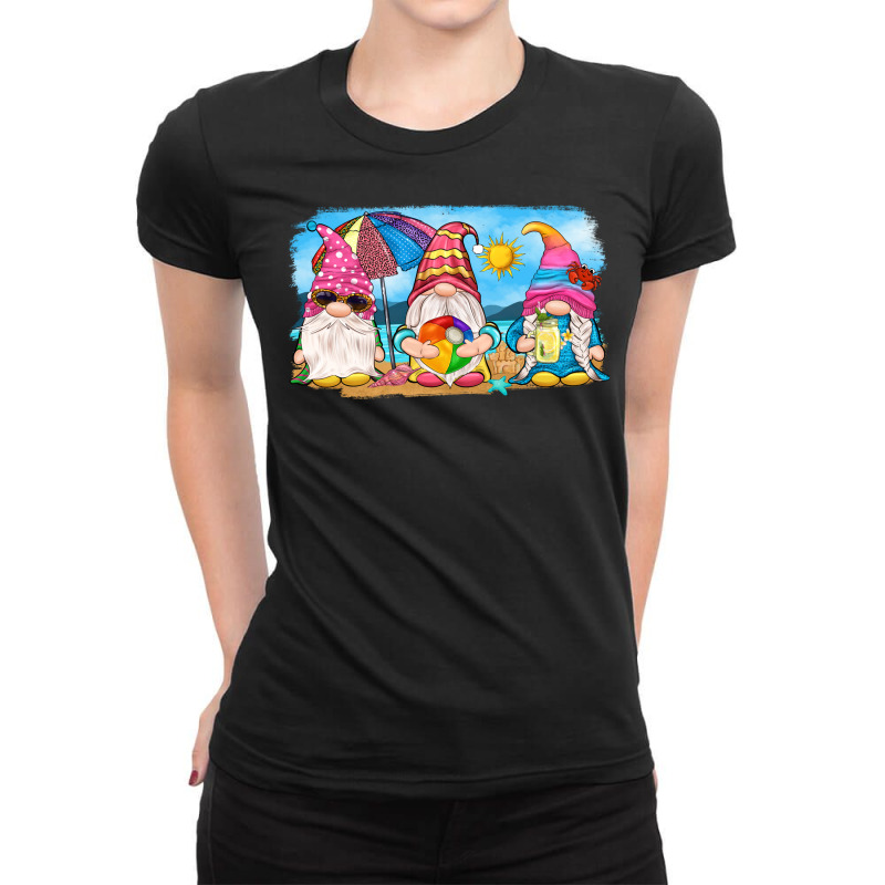 Summer Gnomes Ladies Fitted T-shirt | Artistshot