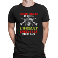 Combat Engineer Smiles Usa Military Sapper 2 T-shirt | Artistshot