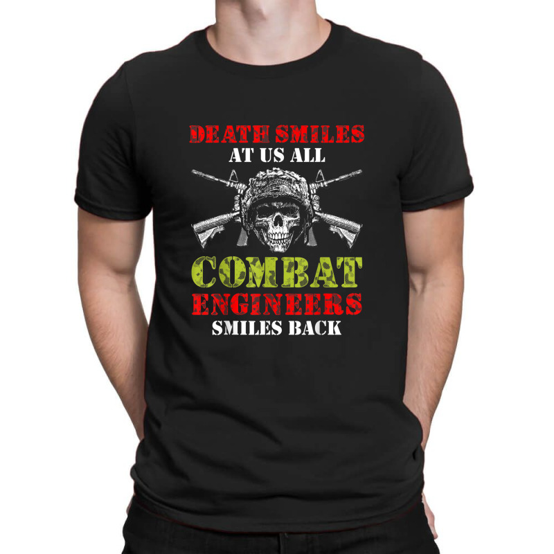 Combat Engineer Smiles Usa Military Sapper 2 T-Shirt by Tiktify | Artistshot