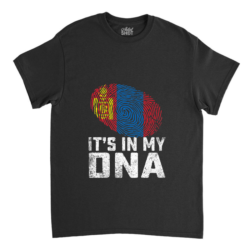 Distressed It's In My Dna Mongolia Flag Men Women Kids Premium Classic T-shirt by Tiktify | Artistshot