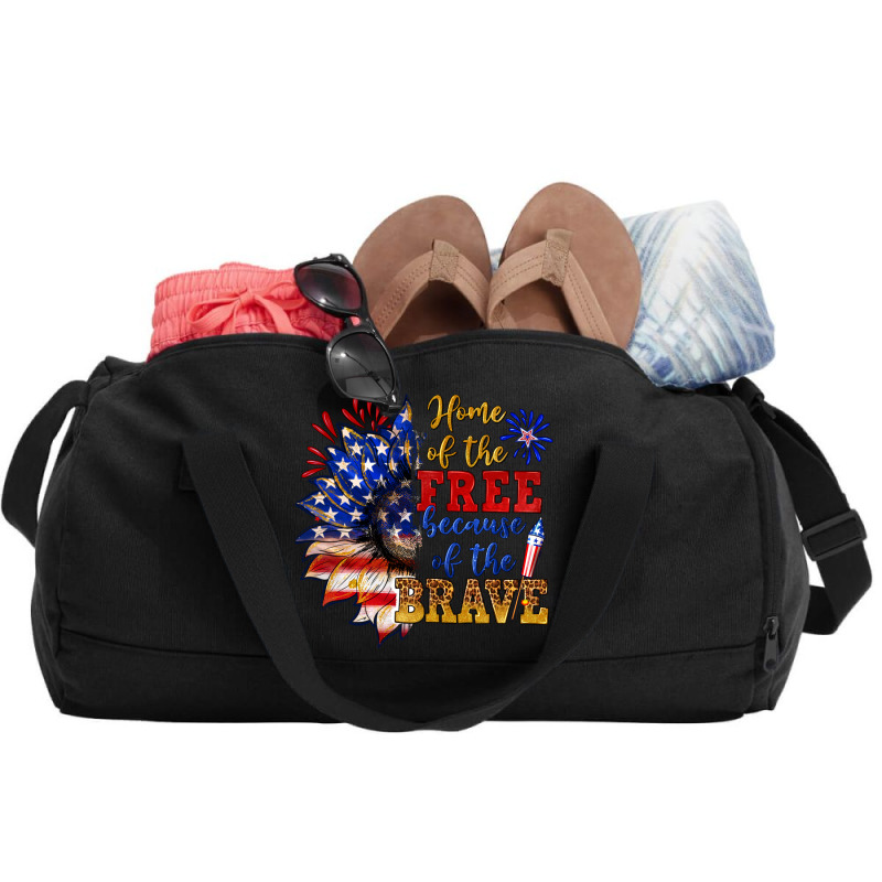 Home Of The Free Because Of The Brave Duffel Bag | Artistshot