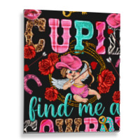 Cupid Find Me A Cowboy Metal Print Vertical | Artistshot