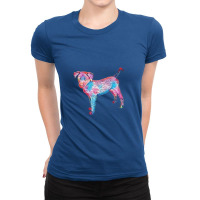 A Cute Black Mixed Breed Pupp Ladies Fitted T-shirt | Artistshot