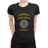 Army Combat Engineer Veteran Funny Engineering Ladies Fitted T-shirt | Artistshot