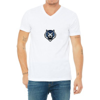 Lincoln Blue Tigers V-neck Tee | Artistshot