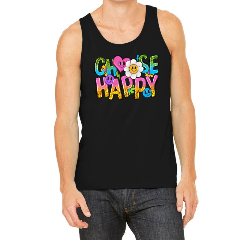 Choose Happy With Smile Tank Top | Artistshot