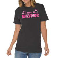 I Am A Survivor Breast Cancer Vintage T-shirt | Artistshot