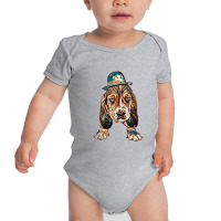 A Cute Little Basset Hound Br Baby Bodysuit | Artistshot