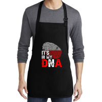 It's In My Dna Poland Flag Fingerprint Patriotic Premium Medium-length Apron | Artistshot