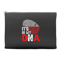 It's In My Dna Poland Flag Fingerprint Patriotic Premium Accessory Pouches | Artistshot