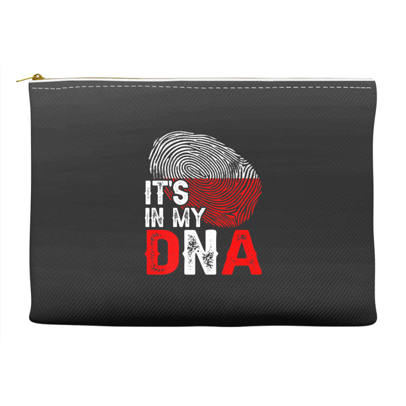 It's In My Dna Poland Flag Fingerprint Patriotic Premium Accessory Pouches by Tiktify | Artistshot