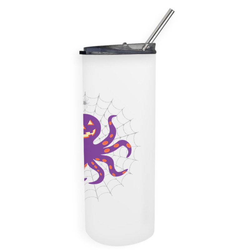 Funny Pumpkin Octopus Gift  Halloween Octopus Shir Skinny Tumbler | Artistshot