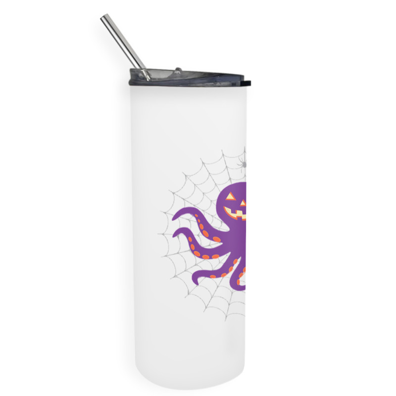 Funny Pumpkin Octopus Gift  Halloween Octopus Shir Skinny Tumbler | Artistshot