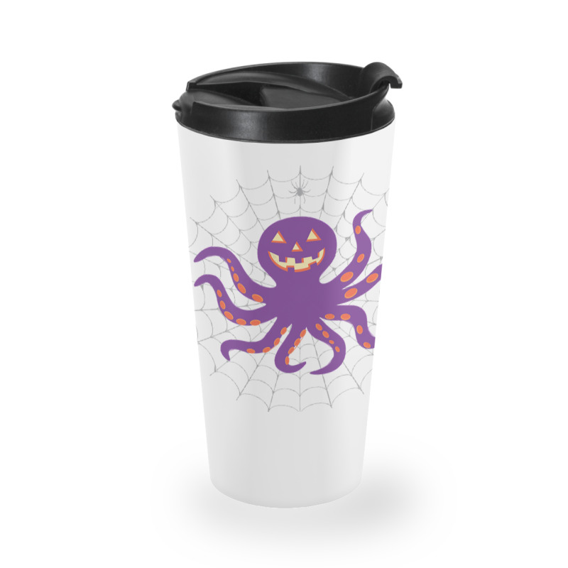 Funny Pumpkin Octopus Gift  Halloween Octopus Shir Travel Mug | Artistshot