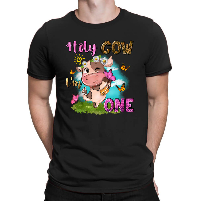 Holy Cow Im One With Cute Cow T-shirt | Artistshot