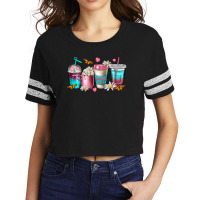 Mom Fuel Coffee Cups Scorecard Crop Tee | Artistshot