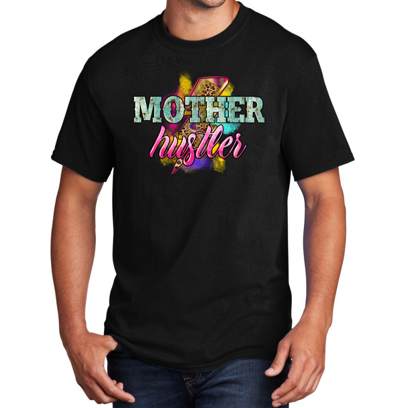 Mother Hustler Lightning Bolt Basic T-shirt by NancyCooperArtShop | Artistshot