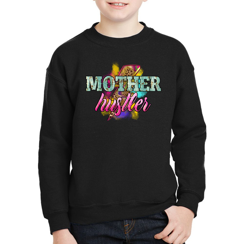 Mother Hustler Lightning Bolt Youth Sweatshirt by NancyCooperArtShop | Artistshot