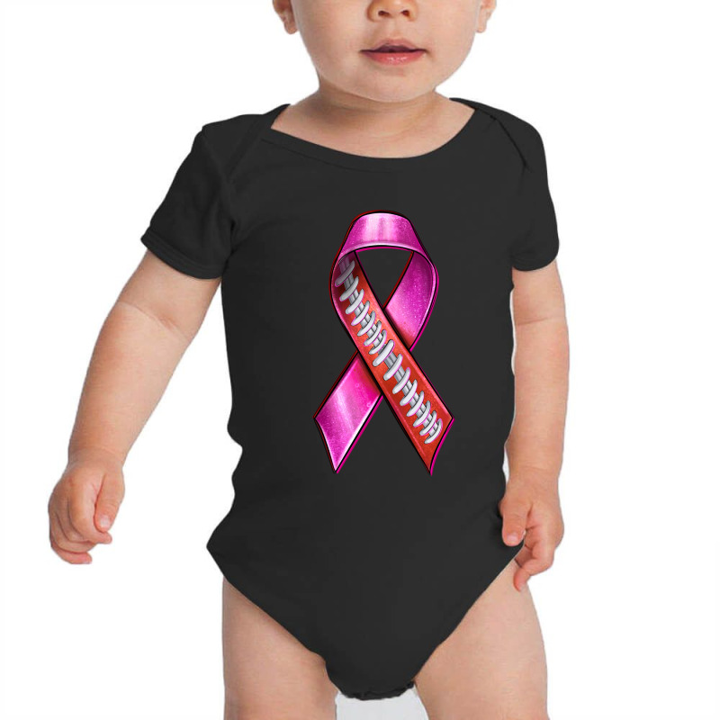 Breast Cancer Ribbon American Football Baby Bodysuit by enoddigitalart@gmail.com | Artistshot