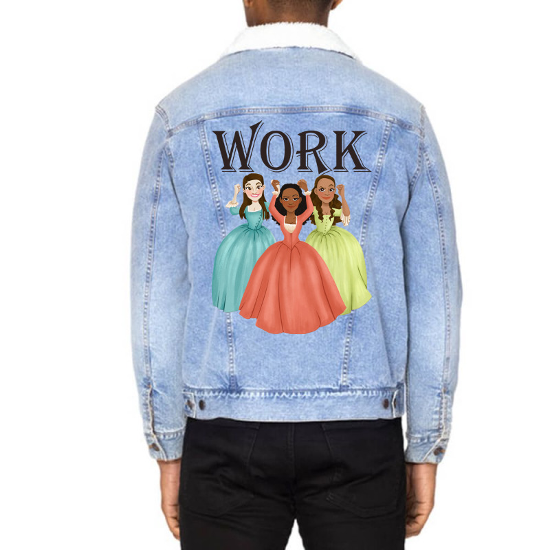 Work Unisex Sherpa-lined Denim Jacket | Artistshot