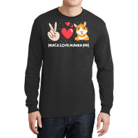 Cute Guinea Pigs Peace Love Guinea Long Sleeve Shirts | Artistshot