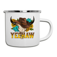 Yeehaw Bull Skull Camper Cup | Artistshot