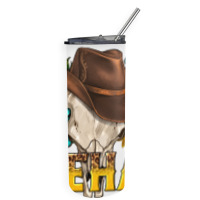 Yeehaw Bull Skull Skinny Tumbler | Artistshot