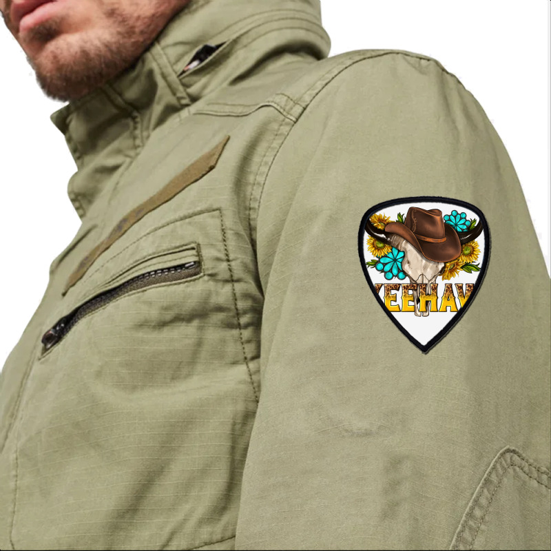 Yeehaw Bull Skull Shield S Patch | Artistshot