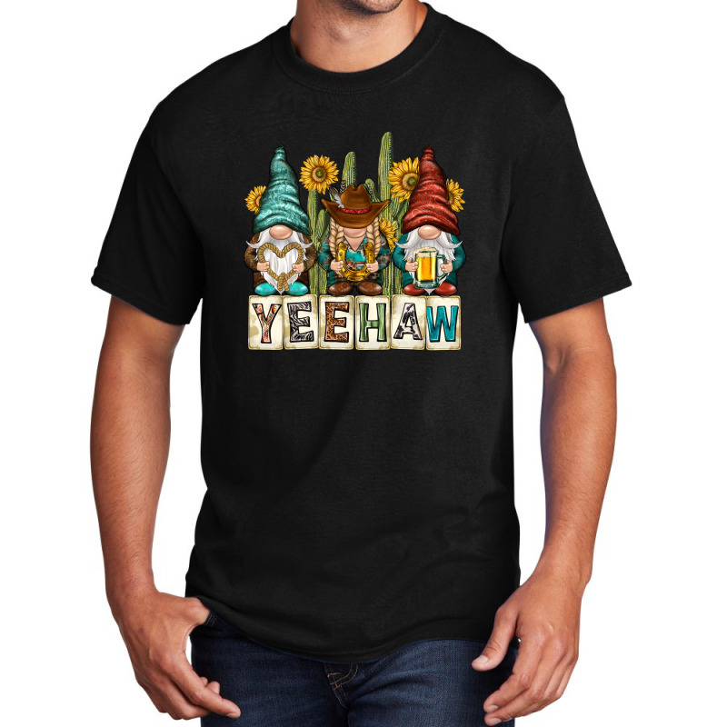 Yeehaw With Gnomies Basic T-shirt | Artistshot