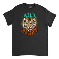 Wild Heart Tiger College Western Classic T-shirt | Artistshot