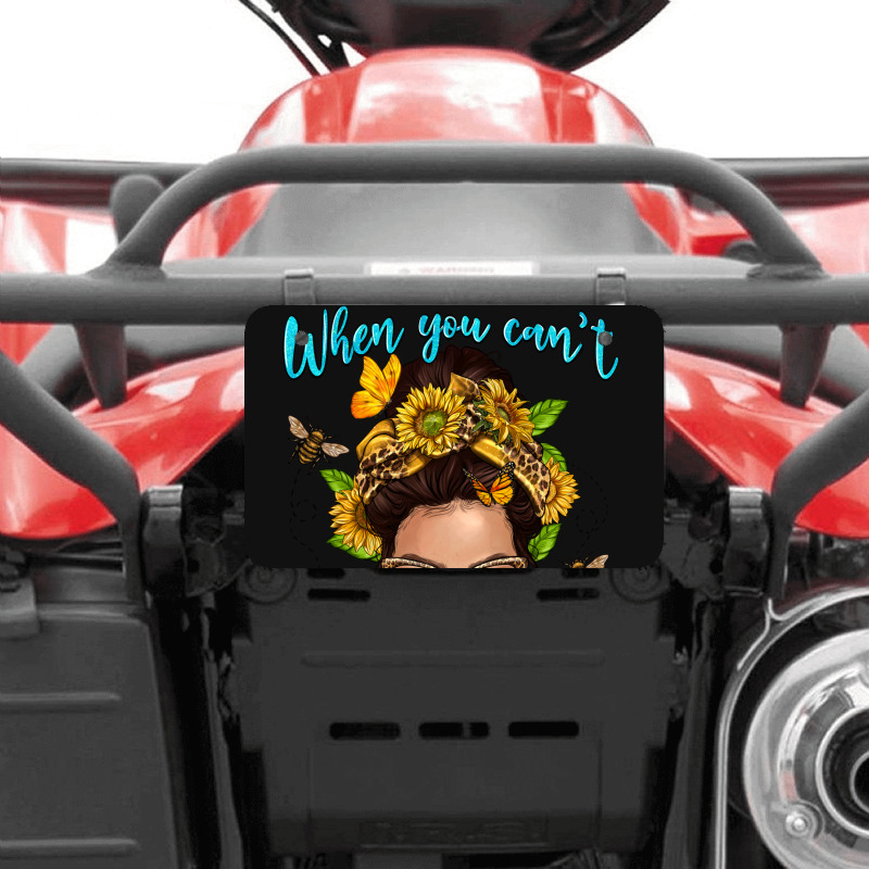 When You Cant Find The Sunshine Be The Sunshine Me Atv License Plate | Artistshot