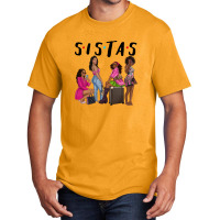 Sista Sisters Afro Black Women Basic T-shirt | Artistshot