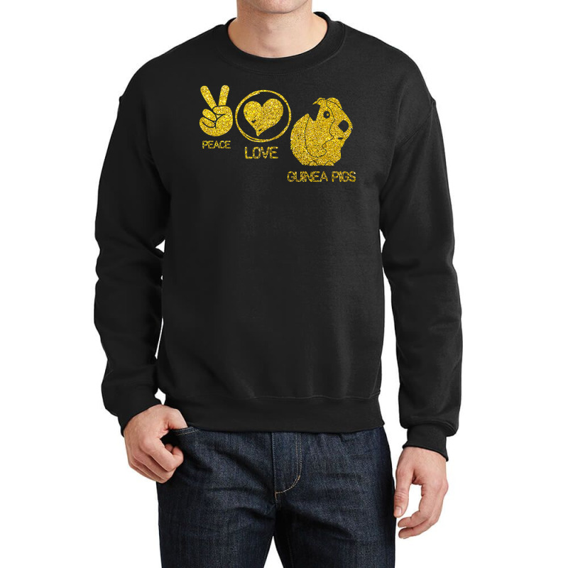 Cute Peace Love Guinea Pigs Crewneck Sweatshirt | Artistshot