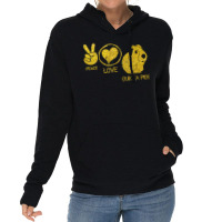 Cute Peace Love Guinea Pigs Lightweight Hoodie | Artistshot