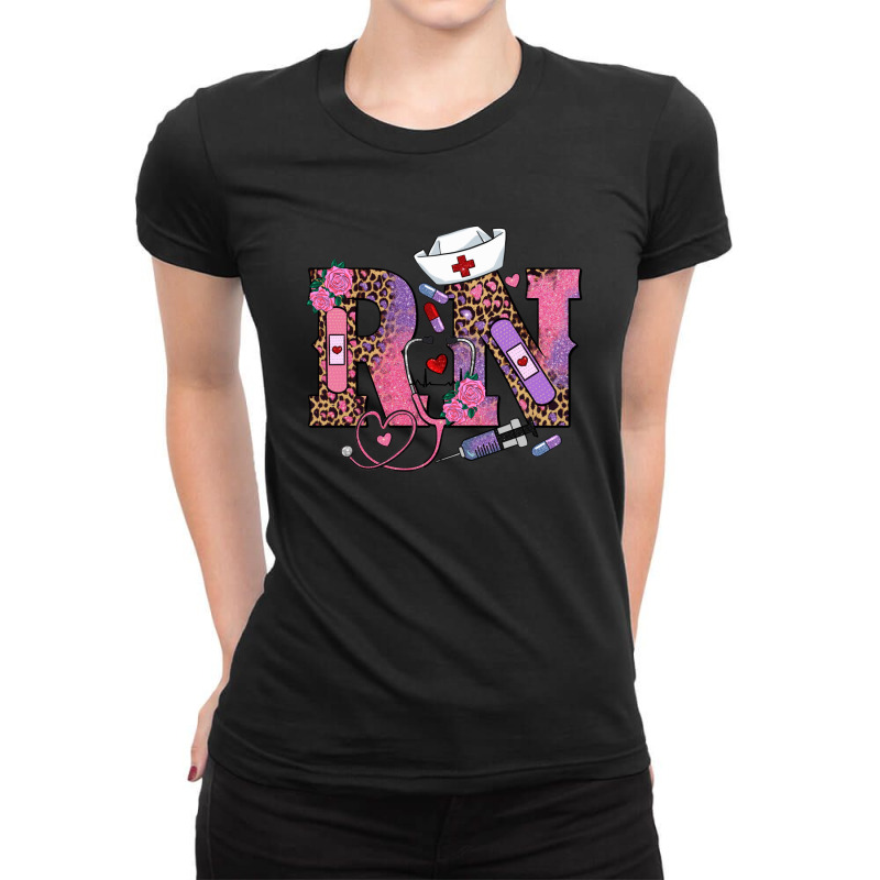 Valentines Day Rn Registered Nurse Ladies Fitted T-shirt | Artistshot