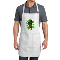 St. Patricks Day Lucky Dachshund Puppy Full-length Apron | Artistshot