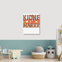 Kidney Cancer Warrior Portrait Canvas Print | Artistshot