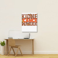 Kidney Cancer Warrior Portrait Canvas Print | Artistshot