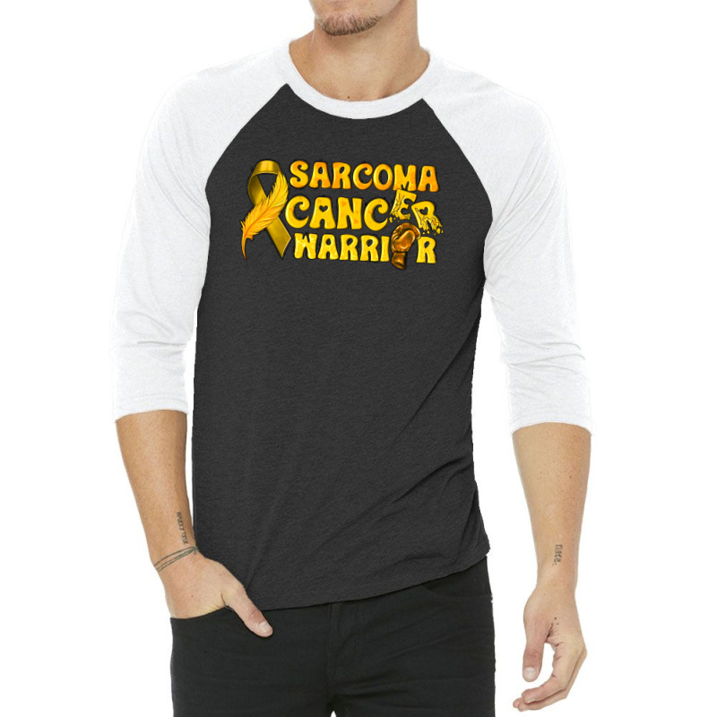 Sarcoma Cancer Worrior 3/4 Sleeve Shirt | Artistshot