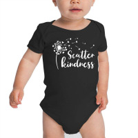 Dandelion Scatter Kindness & Be Kind Matching Family Gifts Long Sleeve Baby Bodysuit | Artistshot