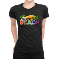 Beach Ladies Fitted T-shirt | Artistshot